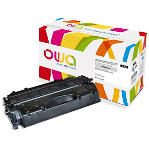Cartouche encre Remanufacturée OWA compatible HP 80X CF280X noir pour imprimante laser