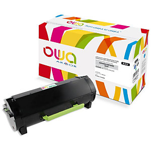 Cartouche encre Remanufacturée OWA compatible LEXMARK 50F0XA0 noir pour imprimante laser