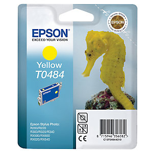 Cartouche Epson T0484 jaune pour imprimantes jet d'encre
