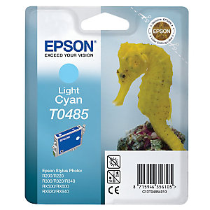 Cartouche Epson T0485 cyan clair pour imprimantes jet d'encre