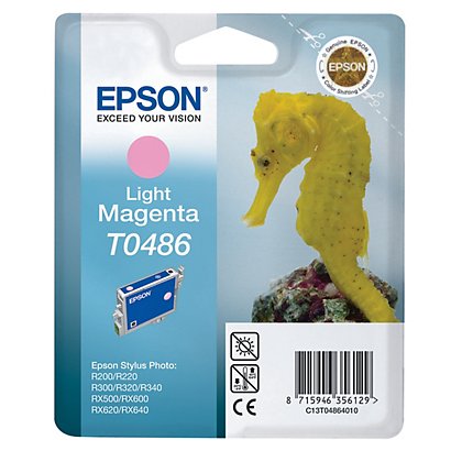 Cartouche Epson T0486 magenta clair pour imprimantes jet d'encre