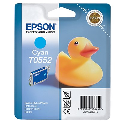 Cartouche Epson T0552 cyan pour imprimantes jet d'encre