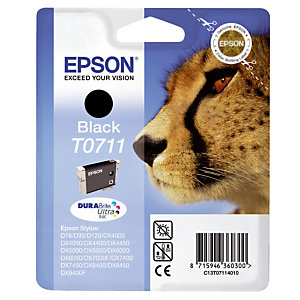 Cartouche Epson T0711 noir pour imprimantes jet d'encre