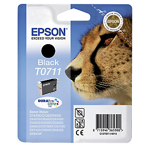Cartouche Epson T0711 noir pour imprimantes jet d'encre
