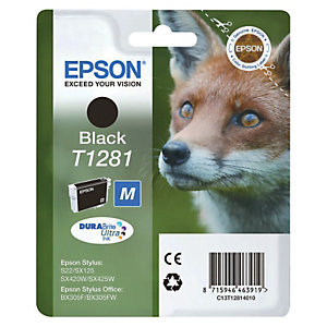 Cartouche Epson T1281 noir pour imprimantes jet d'encre