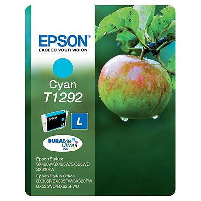 Cartouche Epson T1292 cyan pour imprimantes jet d'encre