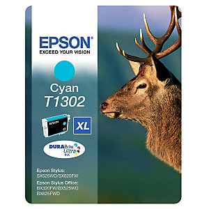 Cartouche Epson T1302 cyan pour imprimantes jet d'encre