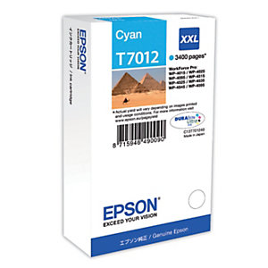 Cartouche Epson T7012 cyan pour imprimantes jet d'encre