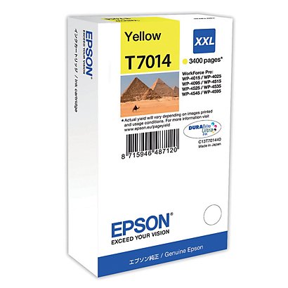 Cartouche Epson T7014 jaune pour imprimantes jet d'encre