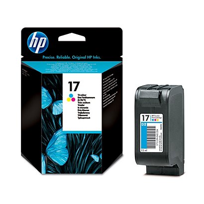 Cartouche HP 17 couleurs (cyan + magenta + jaune) pour imprimantes jet d'encre
