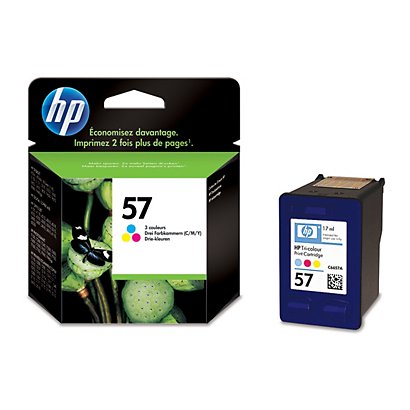 Cartouche HP 57XL couleurs (cyan, magenta, jaune) pour imprimantes jet d'encre