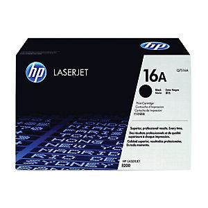 Cartouche toner HP 16A noir pour imprimante laser