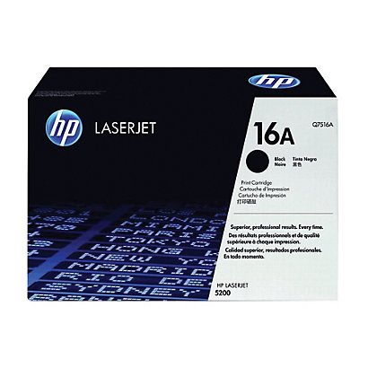 Cartouche toner HP 16A noir pour imprimante laser