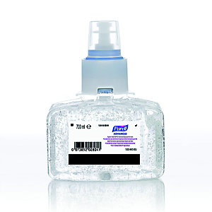 Cartouches gel hydroalcoolique pour distributeur automatique Purell 700 ml, lot de 3