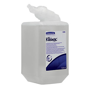 Cartouches savon mains antiseptique Kleenex 1 L, lot de 6