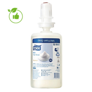 Cartouches savon mousse doux Tork 1 L, lot de 6 Cartouches savon mousse doux Tork 1 L, lot de 6
