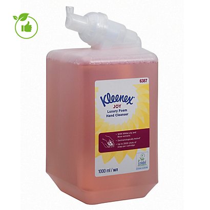 Cartouches savon mousse Kleenex Joy 1 L, lot de 6