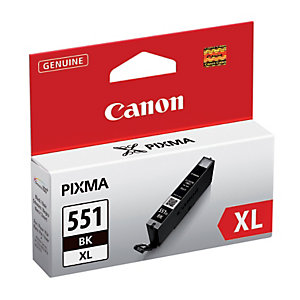 Cartridge Canon CLI-551BK XL zwart voor inkjet printers