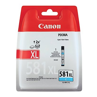 Cartridge Canon CLI-581 XL C cyaan voor inkjet printers