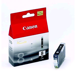 Cartridge Canon CLI 8BK zwart voor inkjet printers