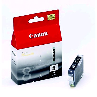 Cartridge Canon CLI 8BK zwart voor inkjet printers
