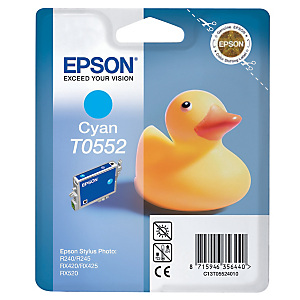 Cartridge Epson T0552 cyaan voor inkjet printers
