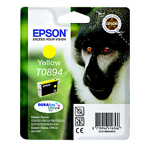 Cartridge Epson T0894 geel voor inkjet printers