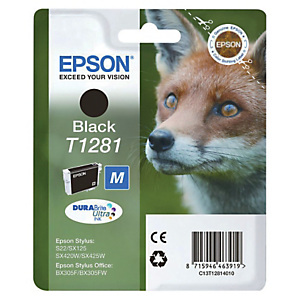 Cartridge Epson T1281 zwart voor inkjet printers