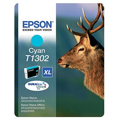 Cartridge Epson T1302 cyaan voor inkjet printers
