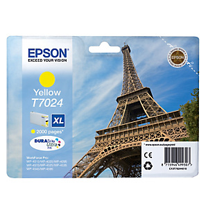 Cartridge Epson T7024 geel voor inkjet printers