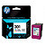 Cartridge HP 301 kleuren (cyaan + magenta + geel)  voor inkjetprinters - 1