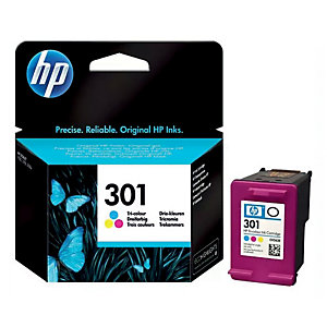 Cartridge HP 301 kleuren (cyaan + magenta + geel)  voor inkjetprinters