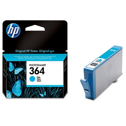 Cartridge HP 364 cyaan voor inkjetprinters
