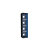 Casiers consigne à monnayeur , portes transparentes,  1 colonne de 4 cases larg.400 mm, anthracite/ bleu - 1