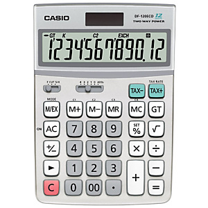 Casio Calculatrice de bureau DF-120ECO - 12 chiffres