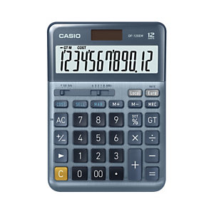 Casio Calculatrice de bureau DF-120EM solaire - 12 chiffres