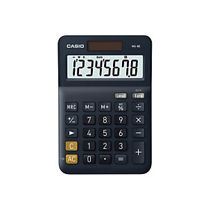 Casio Calculatrice de bureau MS-8E solaire - 8 chiffres