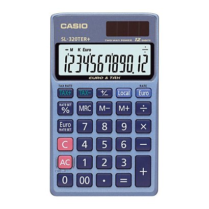 Casio Calculatrice de bureau  - SL320TER - 12 chiffres