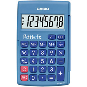 Casio Calculatrice Petite FX spéciale classe CP à CE2 - Bleu