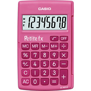 Casio Calculatrice Petite FX spéciale classe CP à CE2 - Rose