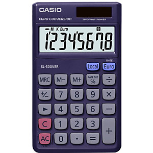 CASIO Calculatrice de poche CASIO SL-300VER - 8 chiffres