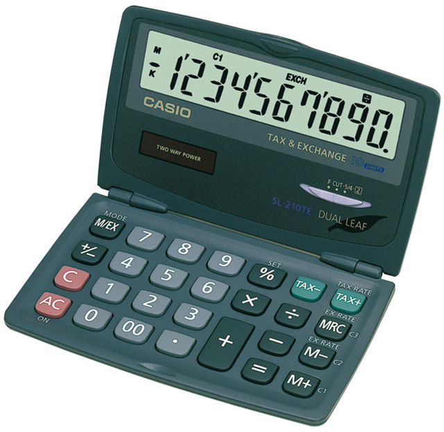 Casio Calculatrice de poche  SL-210TE - 10 chiffres