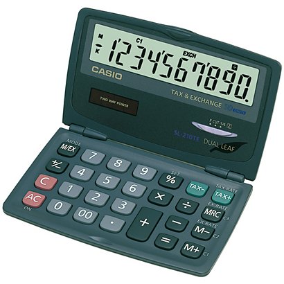 Casio Calculatrice de poche  SL-210TE - 10 chiffres