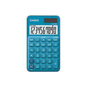 Casio Calculatrice de poche SL-310UC 10 chiffres - Bleue