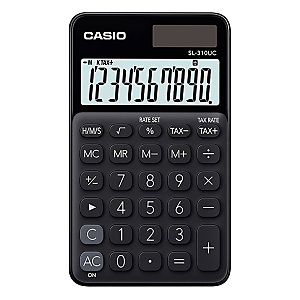 Casio Calculatrice de poche SL-310UC - 10 chiffres - Noir