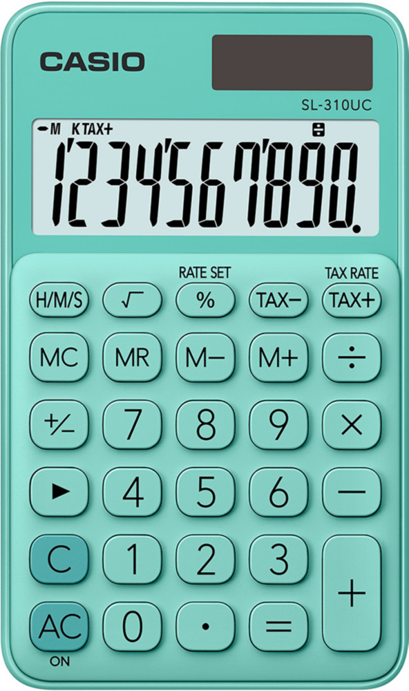 Casio Calculatrice de poche SL-310UC - 10 chiffres - Vert