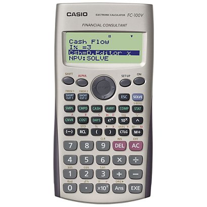 Casio FC-100V - financiële rekenmachine - 1