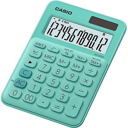 Casio MS-20UC Calculadora de escritorio verde