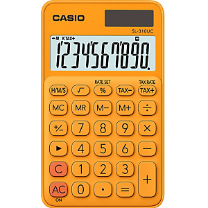 Casio SL-310UC Calculadora de bolsillo, naranja Casio SL-310UC Calculadora de bolsillo, naranja
