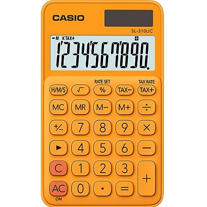 Casio SL-310UC Calculadora de bolsillo naranja